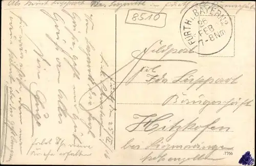 Ak Fürth in Mittelfranken Bayern, Straßenpartie