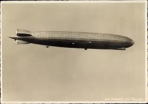 Ak Zeppelin Luftschiff LZ 127 Graf Zeppelin, Reklame Wilhelm Pleyer, Zürich