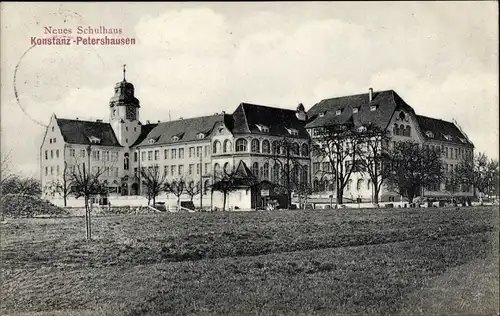 Ak Petershausen Konstanz am Bodensee, Neues Schulhaus