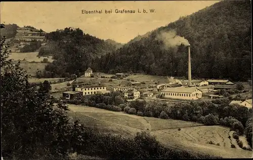 Ak Elsenthal Grafenau im Bayerischen Wald, Blick auf den Ort