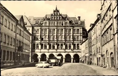 Ak Görlitz in der Lausitz, Untermarkt und Rathaus