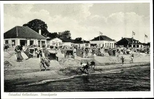 Ak Ostseebad Kellenhusen in Holstein, Strandpartie