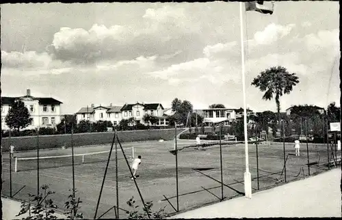 Ak Ostseebad Kellenhusen in Holstein, Tennisplatz