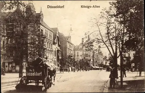 Ak Düsseldorf am Rhein, Königsallee