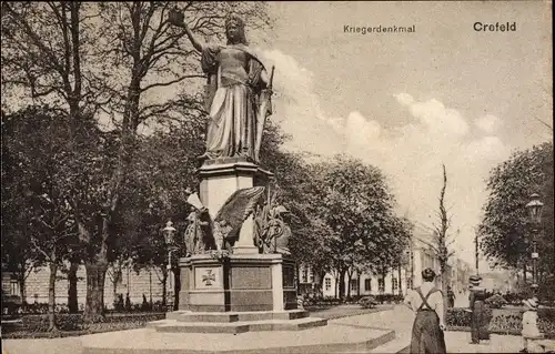 Ak Krefeld am Niederrhein, Kriegerdenkmal