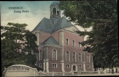 Ak Emmerich am Niederrhein, Evangelische Kirche