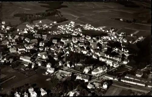 Ak Bad Dürrheim im Schwarzwald, Fliegeraufnahme vom Ort