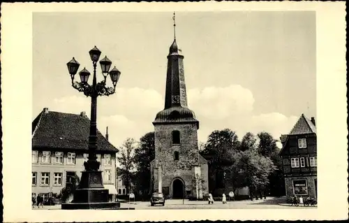 Ak Glückstadt an der Elbe, Markt mit Glückstädter Kirche