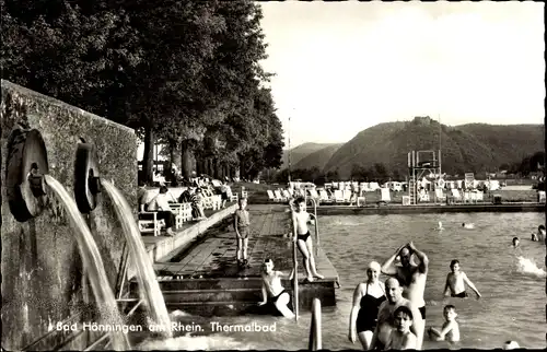 Ak Bad Hönningen am Rhein, Thermalbad