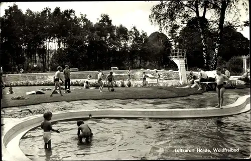 Ak Hörste Lage in Lippe Teutoburger Wald, Waldfreibad