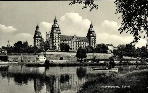 Ak Aschaffenburg am Main Unterfranken, Schloss