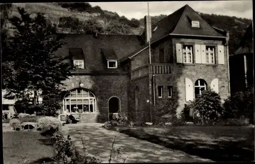 Ak Assmannshausen Rüdesheim am Rhein, Schrupp's Kaffee am Rhein, Rheinhotel