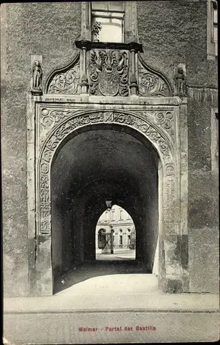 Ak Weimar in Thüringen, Portal der Bastille