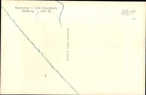 Ak Haffkrug Scharbeutz Ostholstein, Restaurant und Café Strandhalle
