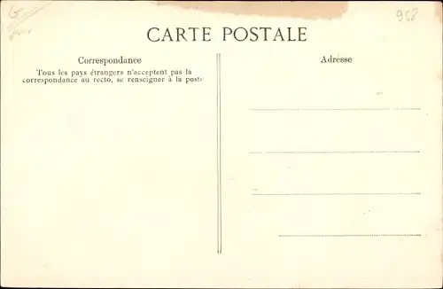 Ak Grève Générale des Chemins de Fer, Une Patrouille parcourant la voie