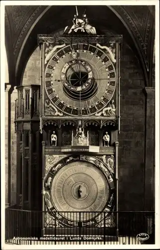 Ak Lund Schweden, Domkyrka, Astronomiska medeltidsuret