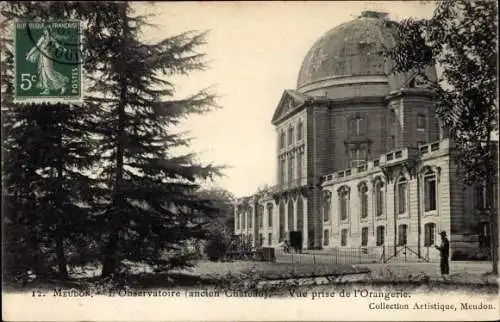 Ak Meudon Hauts de Seine, L'Observatoire, Vue prise de l'Orangerie