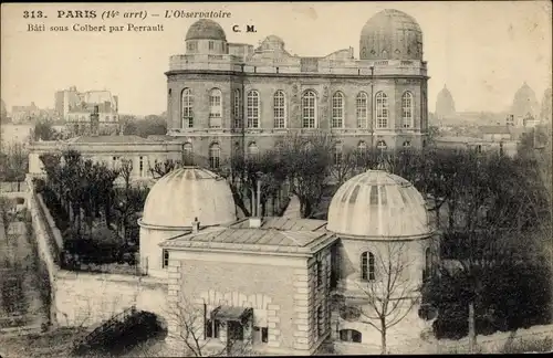 Ak Paris XIV. Arrondissement Observatoire, L'Observatoire, Bati sous Colbert par Perrault