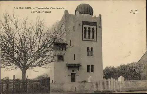 Ak Bourges Cher, Observatoire d'Astronomie de l'Abbe Moreux