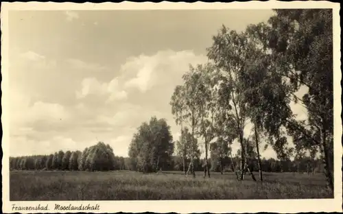 Ak Františkovy Lázně Franzensbad Region Karlsbad, Moorlandschaft