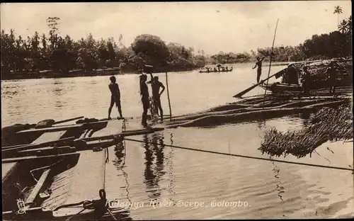 Ak Kelaniya Sri Lanka Ceylon, River Scene