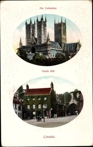 Ak Lincoln Lincolnshire England, Castle Hill