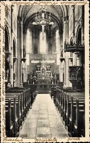 Ak Welkenraedt Wallonien Lüttich, Interieur de l'Eglise