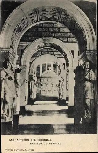 Ak San Lorenzo de El Escorial Madrid, Monasterio, Panteon de Infantes