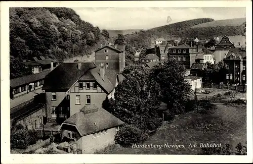 Ak Hardenberg Neviges Velbert Nordrhein Westfalen, Am Bahnhof