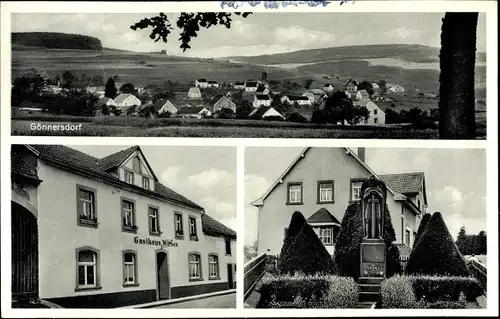 Ak Gönnersdorf in der Eifel, Gasthof Wiesen, Totale