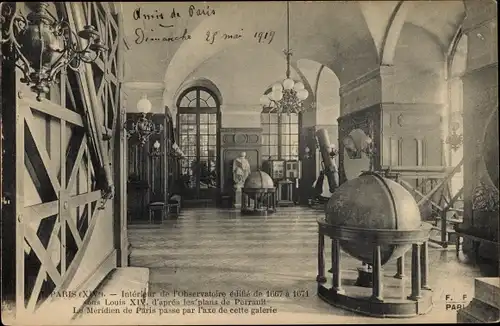 Ak Paris XIV. Arrondissement Observatoire, Interieur de l'Observatoire