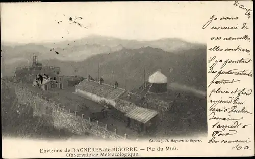 Ak Bagnères de Bigorre Hautes Pyrénées, Pic du Midi, Observatoire Meterologique