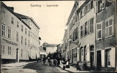 Ak Sarrebourg Saarburg Lothringen Moselle, Lupinstraße, Pensionat St. Maria, Industrieschule