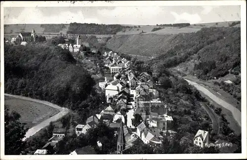 Ak Kyllburg in der Eifel, Totalansicht der Ortschaft