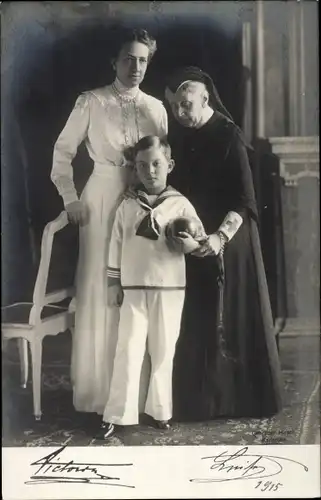 Ak Luise Großherzogin von Baden, Viktoria von Baden, 1915, Badischer Landesverband vom Roten Kreuz
