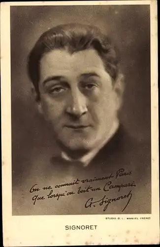 Ak Schauspieler Gabriel Signoret, Portrait