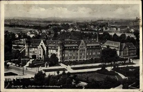 Ak Buer in Westfalen Gelsenkirchen Ruhrgebiet, St. Marienhospital