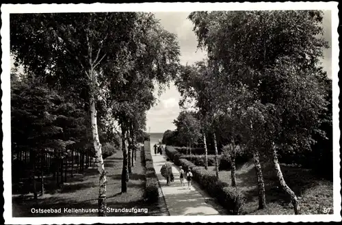 Ak Ostseebad Kellenhusen in Holstein, Strandaufgang