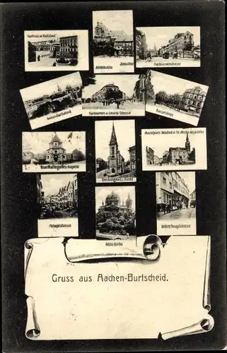 Ak Burtscheid Aachen Nordrhein Westfalen, Kirchen, Kapelle, Kaiserallee