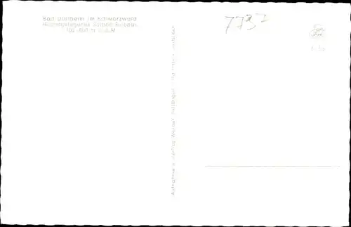 Ak Bad Dürrheim im Schwarzwald, Straßenpartie