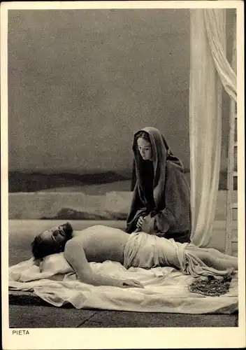 Ak Oberammergau in Oberbayern, Passionsspiele 1950, Pieta