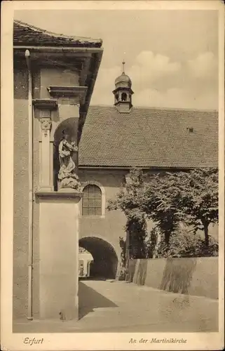 Ak Erfurt in Thüringen, An der Martinikirche
