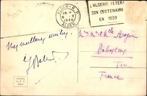 Ak Algier Alger Algerien, Gesamtansicht