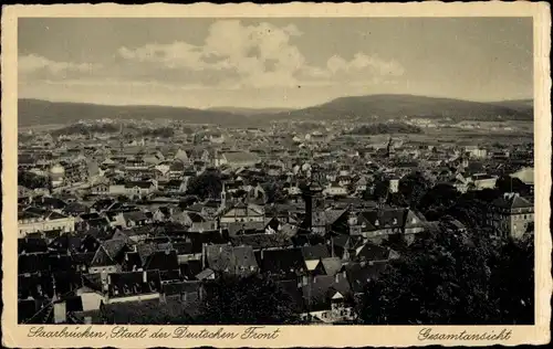 Ak Saarbrücken im Saarland, Gesamtansicht