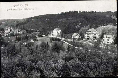 Ak Bad Elster im Vogtland, Albertpark