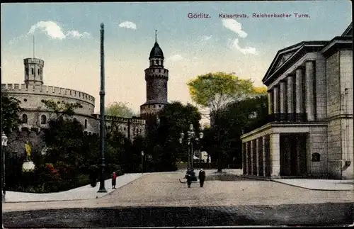 Ak Görlitz in der Lausitz, Kaisertrutz, Reichenbacher Turm