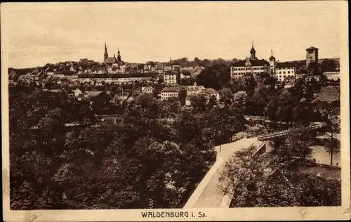 Ak Waldenburg in Sachsen, Gesamtansicht