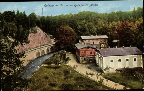 Ak Spechtritz Rabenau, Rabenauer Grund, Rabenauer Mühle