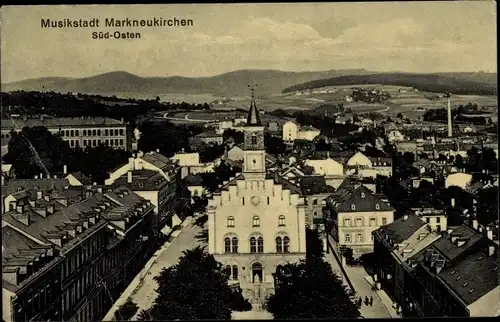 Ak Markneukirchen im Vogtland, Teilansicht, Süd-Osten