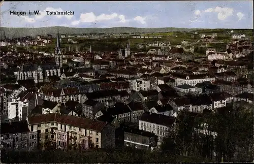 Ak Hagen in Westfalen, Gesamtansicht